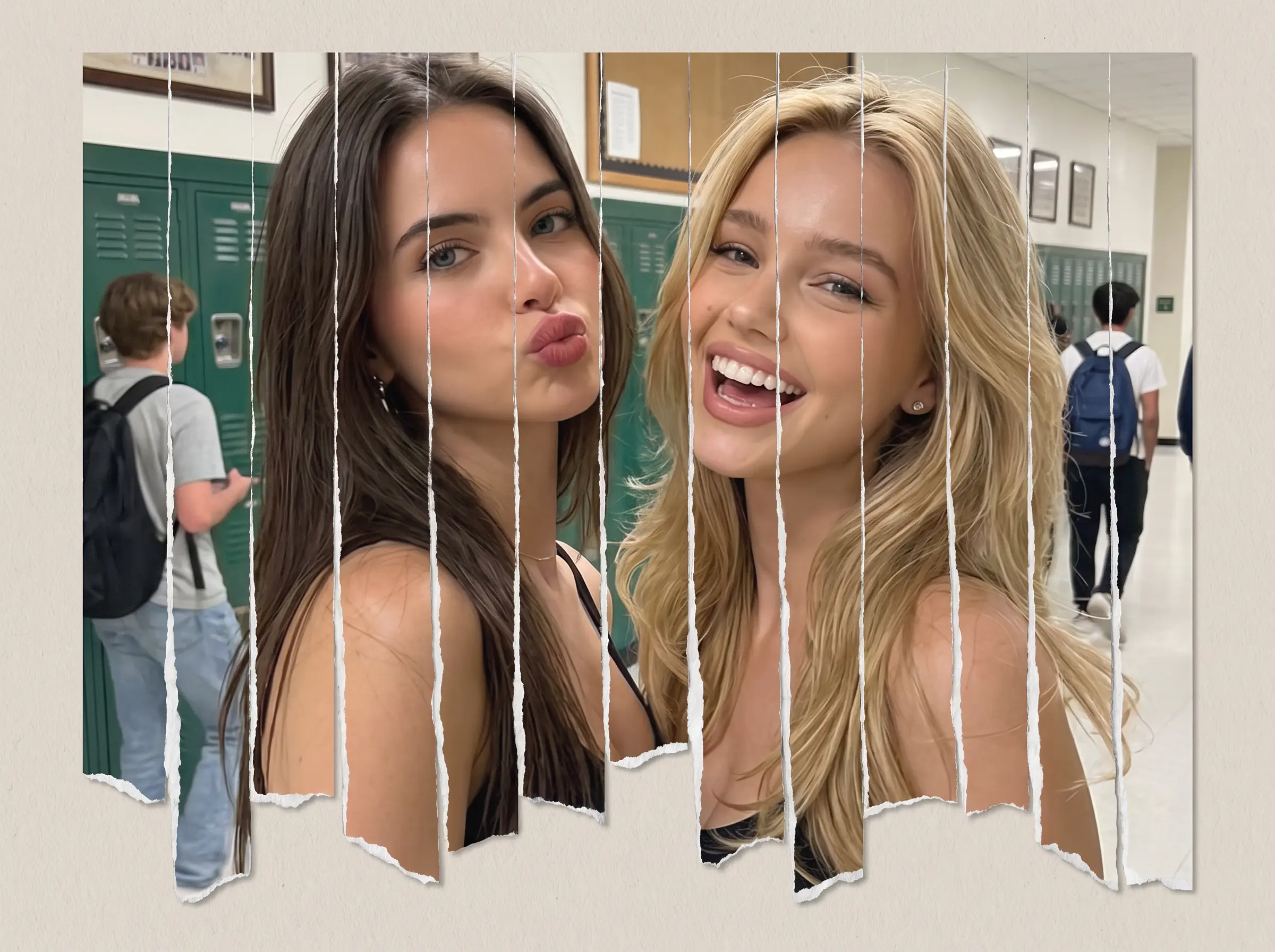 social media-Split Photo Trend