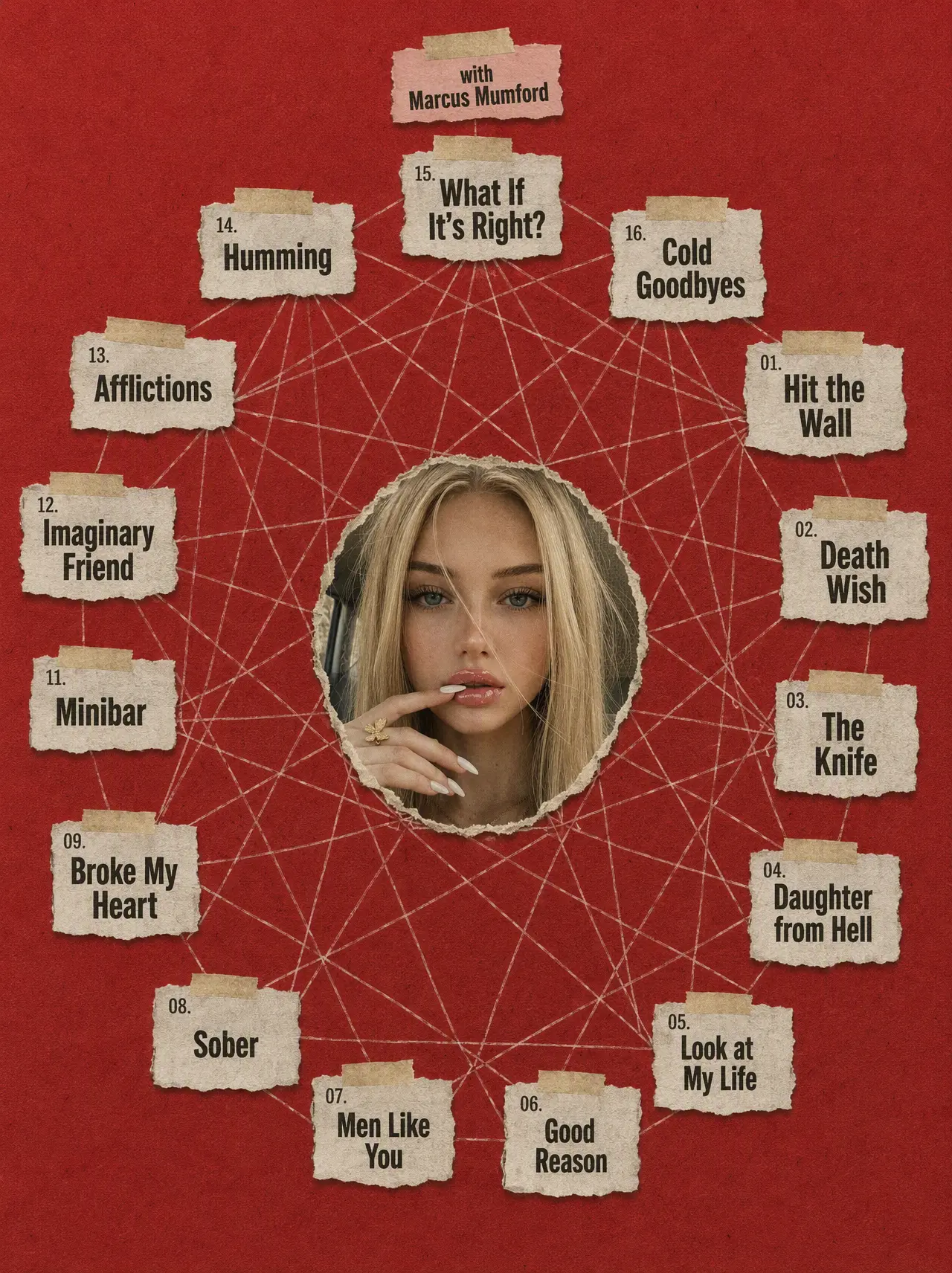 social media -Ransom note album collage art