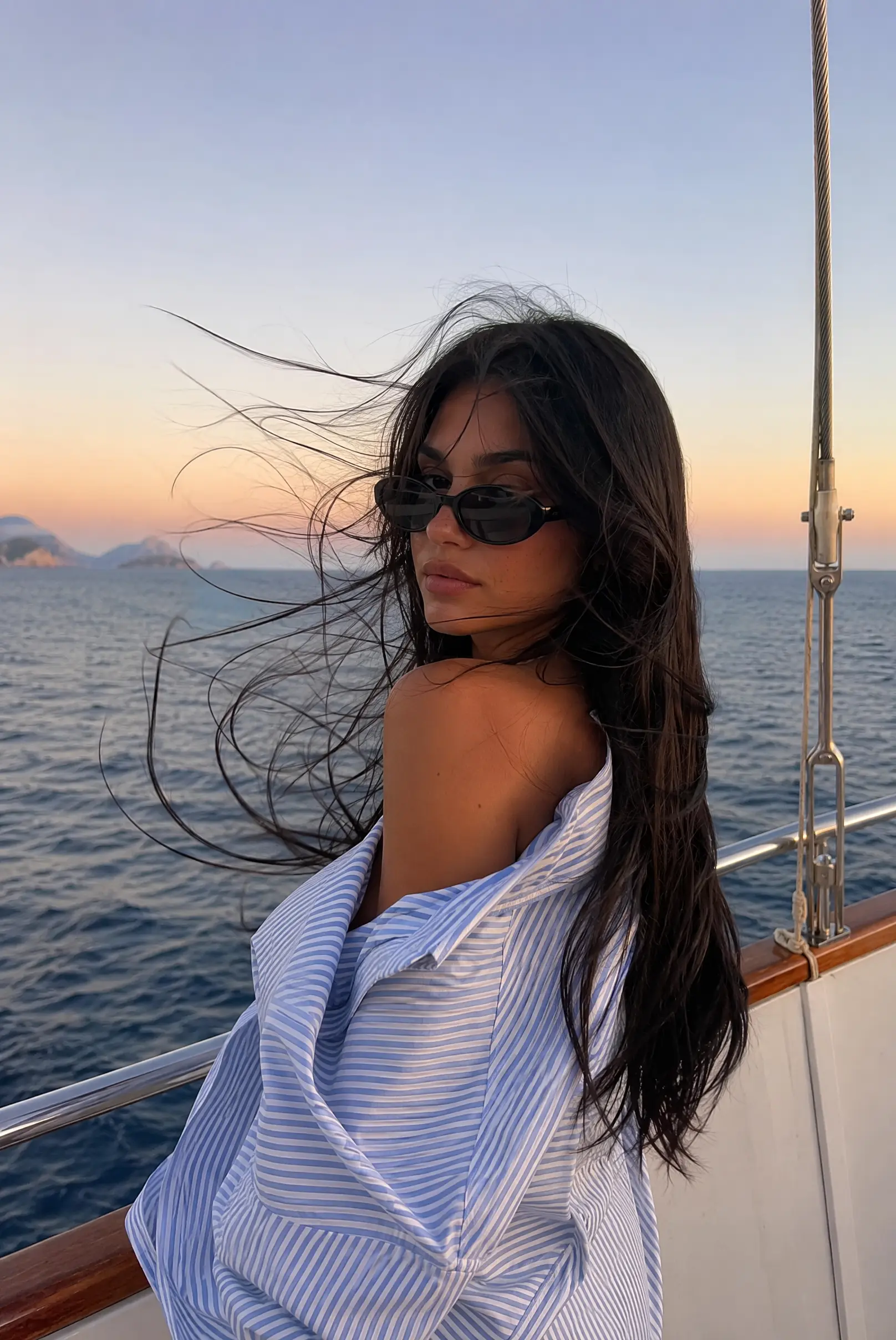 Twilight Yacht Woman