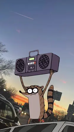 Recut | Rigby Boombox meme