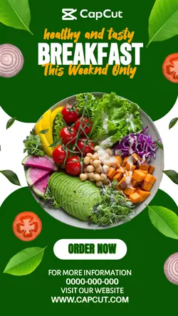 Portrait Healthy Food Poster