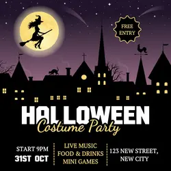 Halloween Costume Party Instagram Post