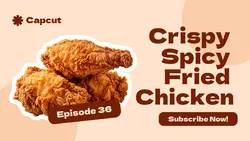 Food Fried Chicken Recipe Youtube Thumbnail