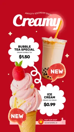 Ice Cream Ad Instagram Story