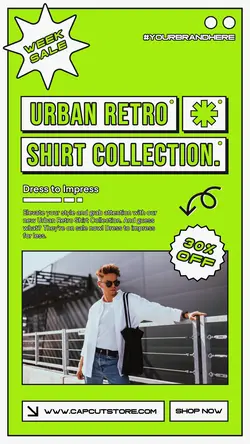 Urban Retro Brand Outfit Sale Instagram Story