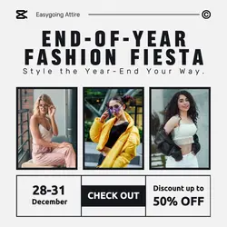 Fashion End Year Sale Instagram Post