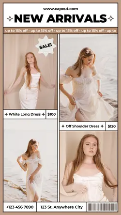 4-Product Image New Arrivals Dress Instagram Story