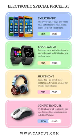 Electronic Special Pricelist Instagram Story