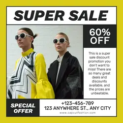 Fashion Super Sale Promotion