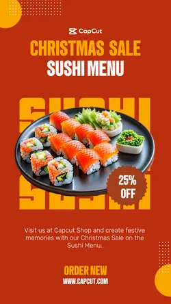 Food Sushi Sale Instagram Story
