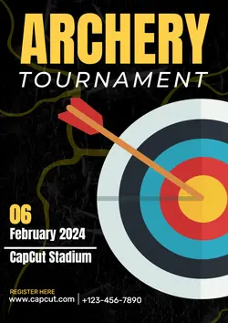 Non-marketing Campus event Archery Black & Yellow