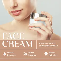 E-commerce Beauty and Personal Care Face Cream Product Callout