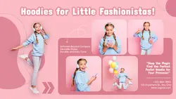 Fashion Hoodies Kids Product Display