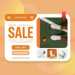 Shoe Fashion New Arrival Sale Poster