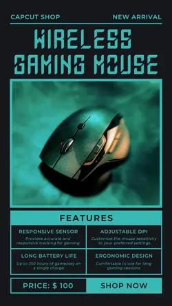 Electronic Mouse Product Display Instagram Story