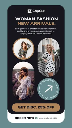 Woman Fashion New Arrivals Promotion Story