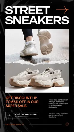 Fashion Streetwear Accessories Super Sale Instagram Story
