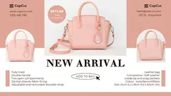 Fashion Industry Bag Display Product Twitter Post