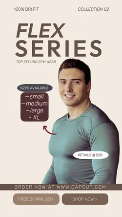 Fashion Industry Workout Outfit Product Display IG Post