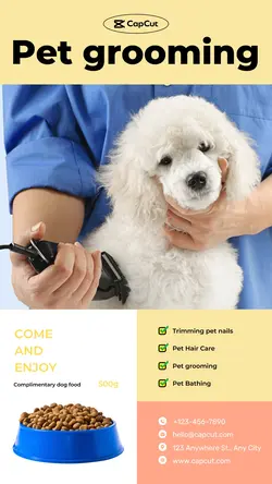 Pet supplies Personal Business show simple style