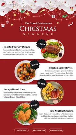 Christmas New Menu Tiktok Post
