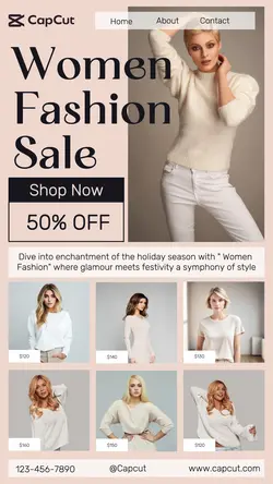 Women Fashion Sale Promotion Instagram Story
