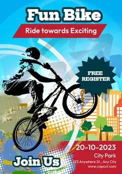 Non-marketing Campus Poster Fun Bike