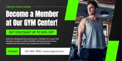 GYM Promotion LinkedIn Company Banner
