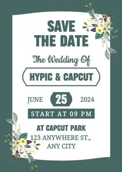 Non-marketing Personal Occasions Wedding Invitation