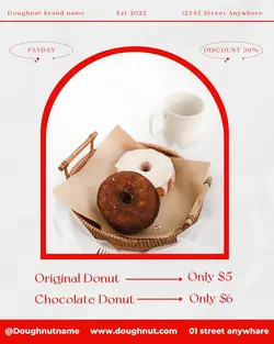 Food Donut Promotion Display Instagram Feed