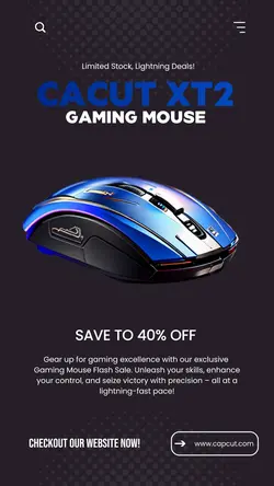 Electronic Gaming Mouse Sale Instagram story