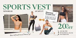 Clothing & Shoes Sports vest Event promotion