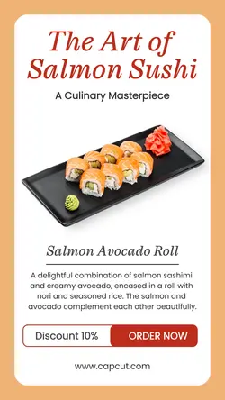Sushi Display Product Instagram Story