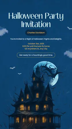 Halloween Party Invitation Instagram Story
