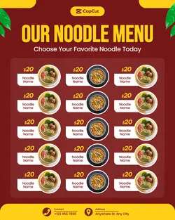Food & Beverages Restaurant Menu Elegant