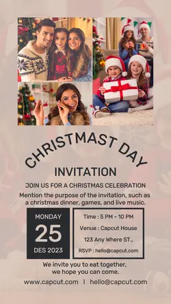 CHRISTMAS INVITATION INSTAGRAM STORY