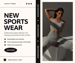 Fashion Sportswear Product Display Facebook Post