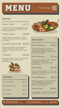Food Indonesian Food Menu Instagram Story
