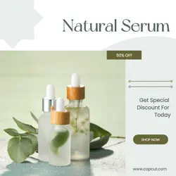 Natural Serum - Product Display Instagram post