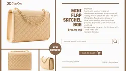 Fashion Industry Bag Display Product Twitter Post