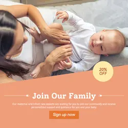 Maternal and infant care Invitation
