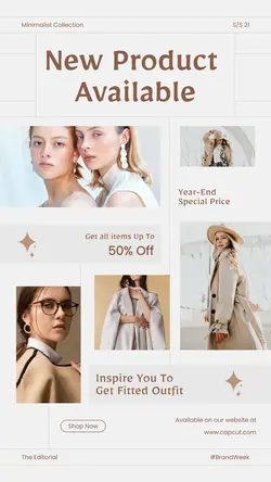 Product Image Fashion Aesthetic Instagram Story