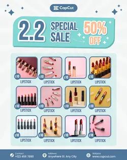 Beauty & Personal Care Cosmetic Promotion Flyer