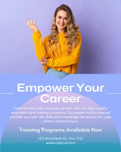 Education and training Announcement