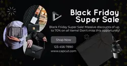 Black Friday Super Sale Facebook App Ad