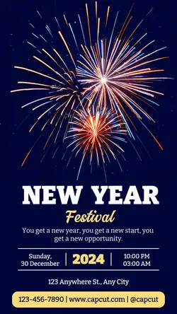New Year Invitation Instagram Story