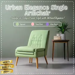 E-Commerce Household Urban Elegance Single Armchair Product Display