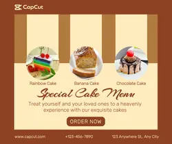 SPECIAL CAKE MENU DISPLAY PROMOTION FB POST
