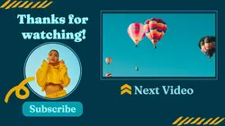 Non-marketing Youtube Endscreen Blue Decor