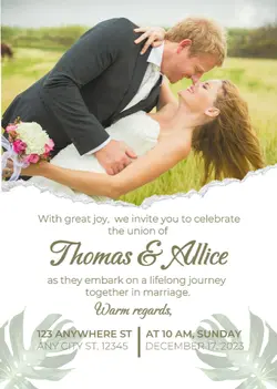 Personal occasions - Invitation Wedding Invitation